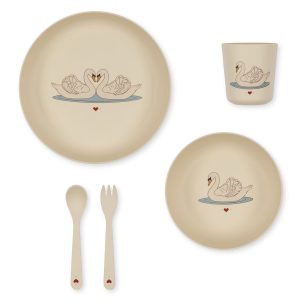 Set de repas en PLA cygnes