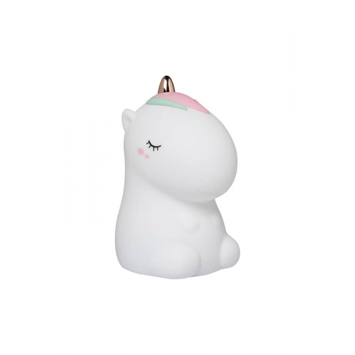 Veilleuse tactile Little L Licorne blanche – UNBLANCM