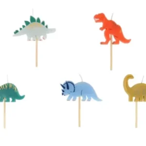 5 bougies dinosaure