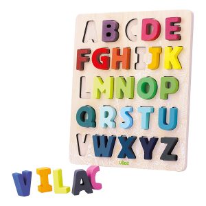 Puzzle Abc Alphabet A Encastrer Sous La Canopee – Vilac – 2738