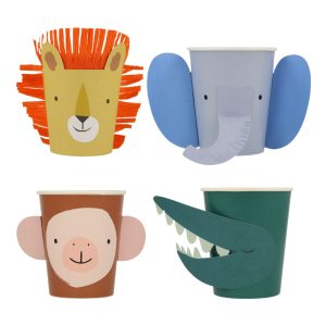 8 gobelets animal party