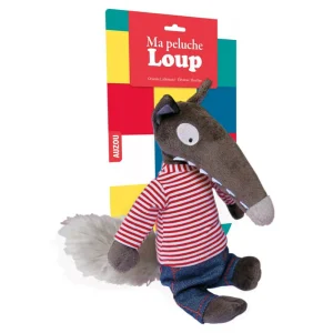Peluche Loup habillé en Marinière – Auzou – AU03996