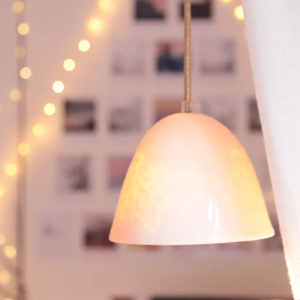 LAMPE M DENTELLE DORE