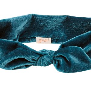 Bandeau Titia, velours bleu (1 pc) – Souza – 105234