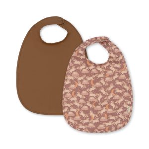 Lot 2 bavoirs souples licorne