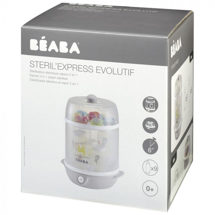 STÉRILISATEUR STÉRIL EXPRESS EVOLUTIF GREY – Béaba – Image 2