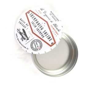 Boîte métal pour shampoing solide