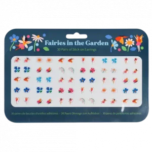 30 paires boucles oreilles autocollantes fées