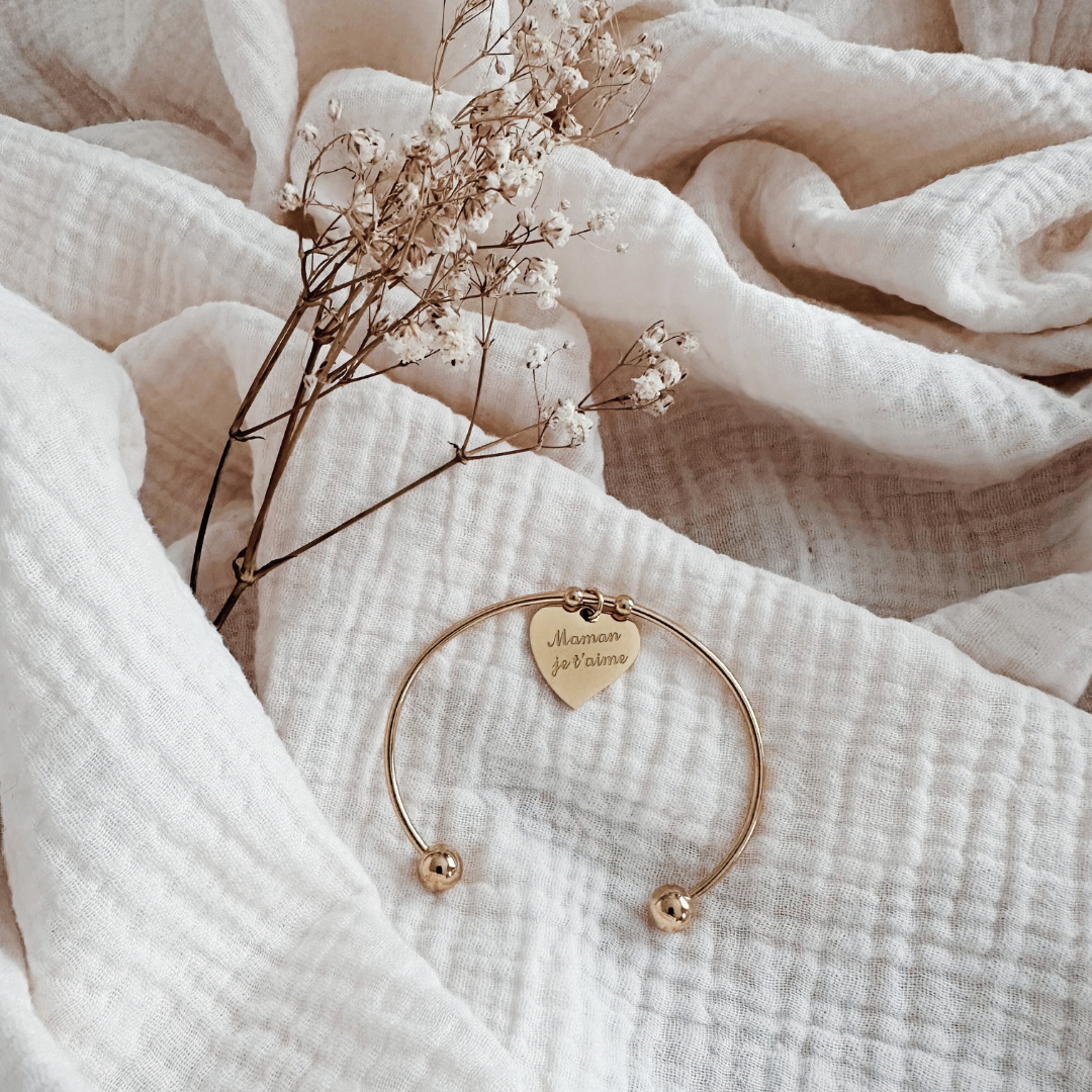 Bracelet « Maman je t’aime » acier inoxydable – Image 3