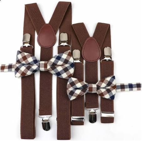 Duo adulte / enfant bretelles et noeud papillon TENDANCE – Image 4