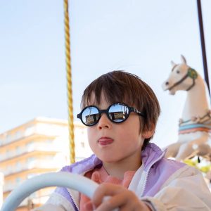 Ki et La Lunettes sun 6-9 ans Rozz Noir Miroir