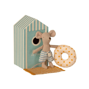 SOURIS DE PLAGE | Cabine bleu