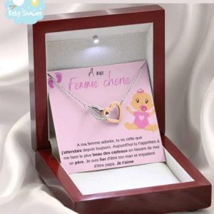 Bijou future maman : Un cadeau du mari pour sa femme  à l’occasion naissance bébé fille