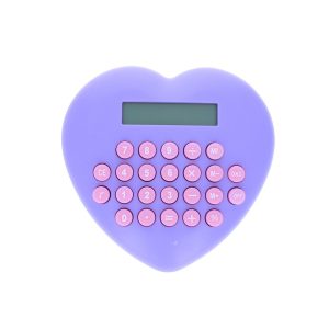 Calculatrice cœur violet