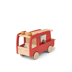 Camion de pompier en bois