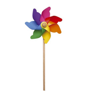 Moulin à vent arc-en-ciel 30 cm – 5050101