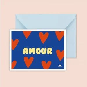Carte amour – coeurs
