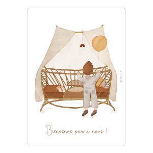 Carte Bienvenue parmi nous – berceau