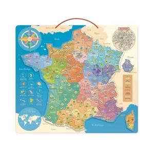 Carte de France éducative magnétique – 2589