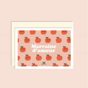 Carte Marraine d’amour – pommes