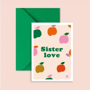 Carte Sister love – pommes