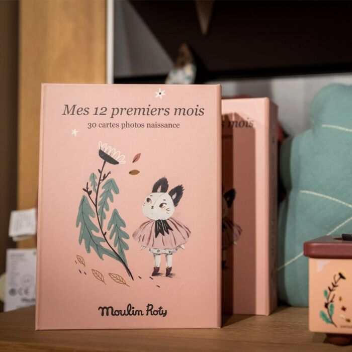 Cartes Mes 12 premiers mois (30 cartes) Après la pluie -Moulin Roty – Image 3