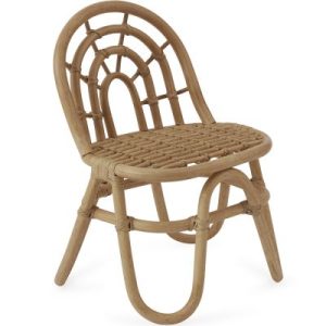 Chaise en rotin arc en ciel