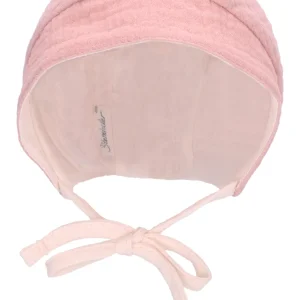 Chapeau béguin rose pétale réversible en coton bio – Sterntaler – 1402344