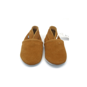 CHAUSSON CUIR BEBE | Vison