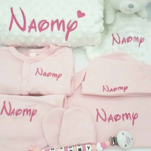 Coffret naissance personnalisé avec doudou ours