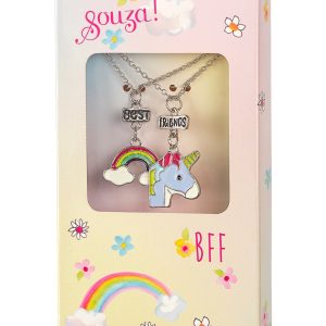 Set cadeau Best Friends Colliers Licornes, Argente – 106419 – Souza For Kids