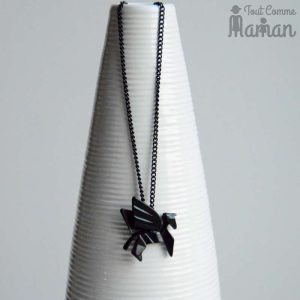Collier ORIGAMI licorne >>> -40%