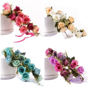 Duo de couronnes de fleurs