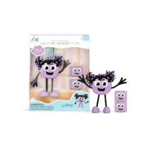 CUBE LUMINEUX ET PERSONNAGE GLO PALS | Violet