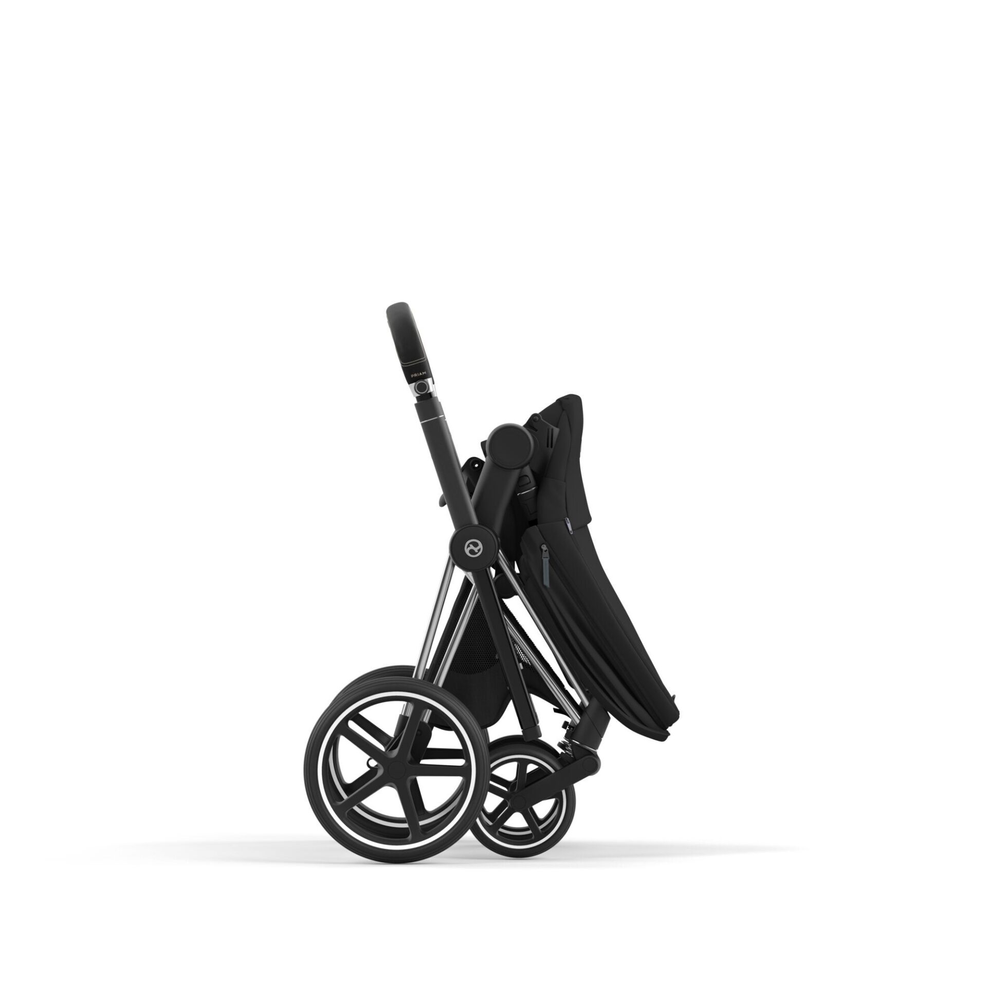 PRIAM FRAME & SEAT CHROME BLACK – Image 4