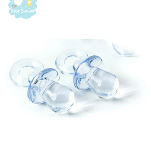 50 mini tétines bleues pour décoration baby shower garçon