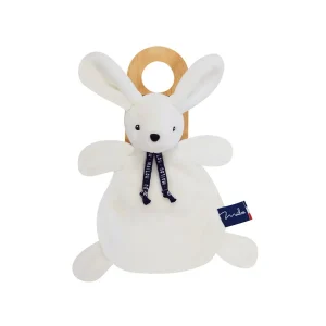 Doudou plat Lapin blanc Dorlotin 22 cm – Douceur à câliner