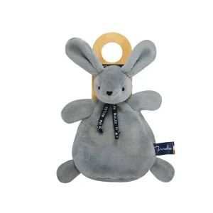 Doudou Lapin gris Dorlotin 22 cm – Compagnon tout doux
