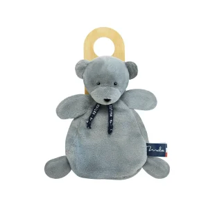 Doudou ours gris Dorlotin – Peluche douce made in Bretagne