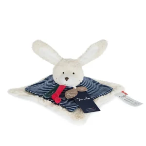Doudou plat lapin bio – Cousu main en Bretagne – made in france