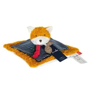 Doudou plat renard bio – Cousu main en Bretagne
