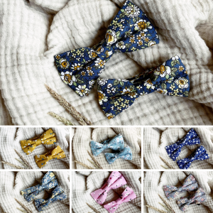 Duo noeud papillon LIBERTY père fils