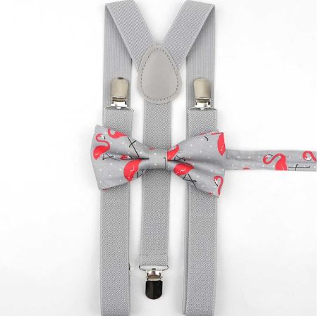 Duo adulte / enfant bretelles et noeud papillon TENDANCE – Image 2