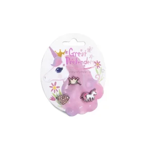 Set de 3 Bagues licorne et coeur – Princess – 84525 – Great Pretenders