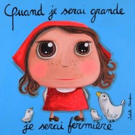 Petit tableau « quand je serai grande, je serai fermière » – ISATS55