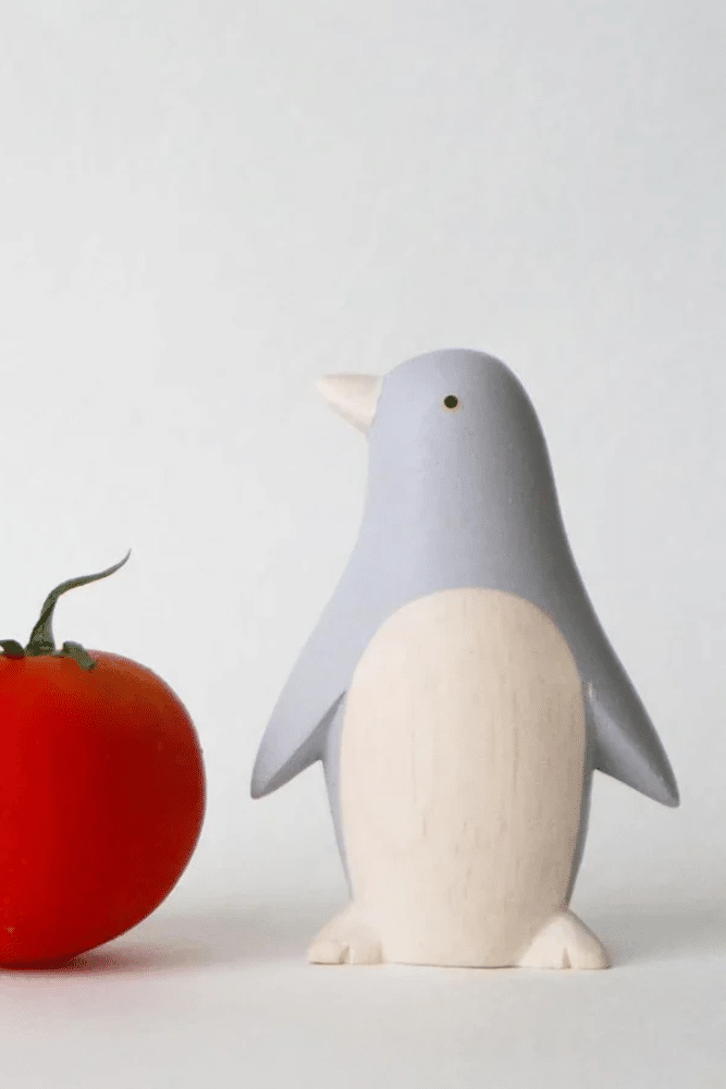 PINGOUIN GRIS EN BOIS – Image 3