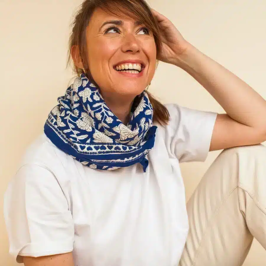 BIG FOULARD LATIKA | Coeur Majorelle – Image 2