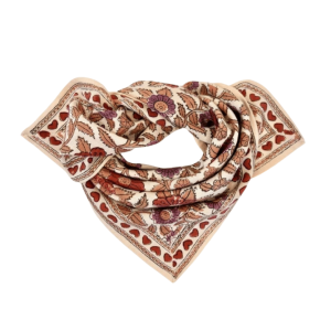 SMALL FOULARD MANIKA | Coeur macadamia fire