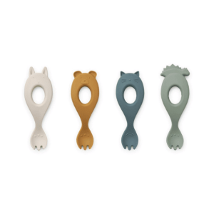 FOURCHETTES ANIMAUX LOT DE 4 | Faune green