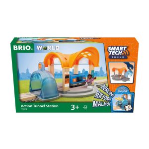 Gare Smart Tech Sound – Accessoire pour circuit de train en bois – 33973 – BRIO